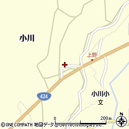 和歌山県有田郡有田川町小川740周辺の地図