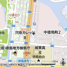 徳島大正銀行新聞放送会館 ＡＴＭ周辺の地図