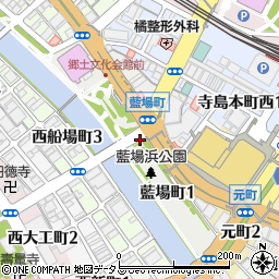 徳島県徳島市藍場町周辺の地図