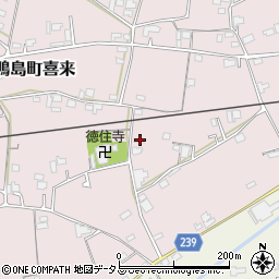 徳島県吉野川市鴨島町喜来93周辺の地図