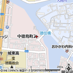 徳島県徳島市中徳島町2丁目周辺の地図