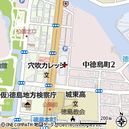 共同通信社徳島支局周辺の地図