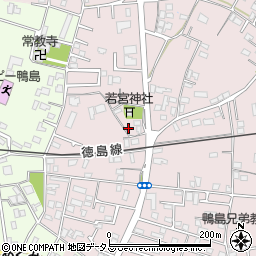 徳島県吉野川市鴨島町喜来397周辺の地図