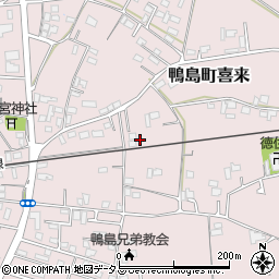 徳島県吉野川市鴨島町喜来215-2周辺の地図
