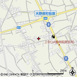 香川県観音寺市大野原町萩原1318周辺の地図