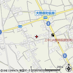 香川県観音寺市大野原町萩原1438周辺の地図