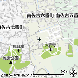 徳島県徳島市南佐古六番町周辺の地図