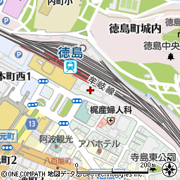 能開センター・能開の個別指導Ａｘｉｓ　能開センター徳島駅前校周辺の地図