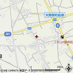 香川県観音寺市大野原町萩原1431周辺の地図