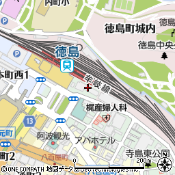 株式会社穴吹コミュニティ　徳島支店周辺の地図