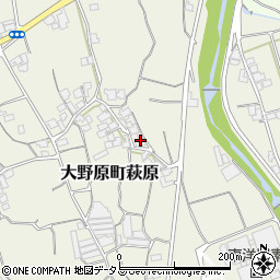 香川県観音寺市大野原町萩原962-1周辺の地図