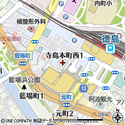 日新火災海上保険株式会社徳島サービス支社周辺の地図