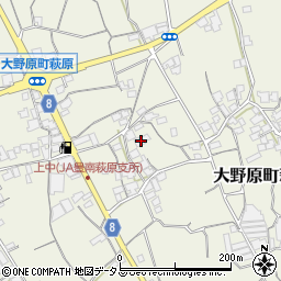 香川県観音寺市大野原町萩原1078周辺の地図