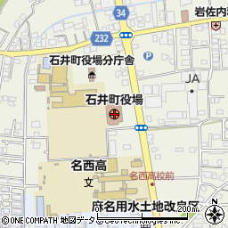 石井町役場　産業経済課周辺の地図