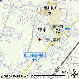 山口県山口市嘉川市4911周辺の地図