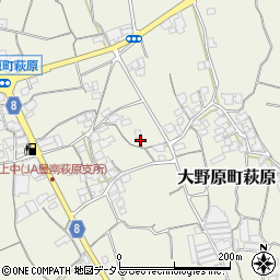 香川県観音寺市大野原町萩原1069周辺の地図