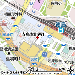 CHU CHU CHURROS CAFE 徳島駅前店周辺の地図