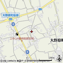 香川県観音寺市大野原町萩原1079周辺の地図