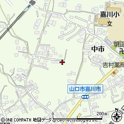 山口県山口市嘉川市3411-2周辺の地図