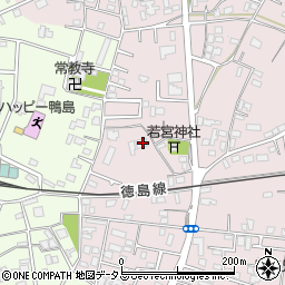 徳島県吉野川市鴨島町喜来391周辺の地図