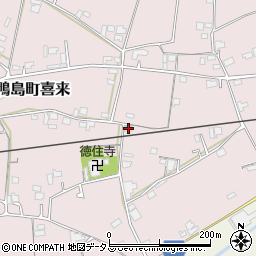 徳島県吉野川市鴨島町喜来80周辺の地図