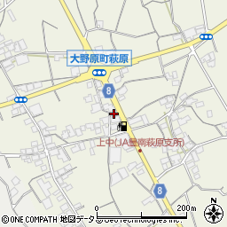 香川県観音寺市大野原町萩原1537周辺の地図
