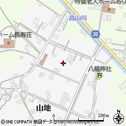 和歌山県有田市山地周辺の地図
