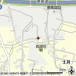 徳島県美馬市脇町大字北庄1170周辺の地図