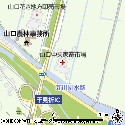 山口中央家畜市場周辺の地図