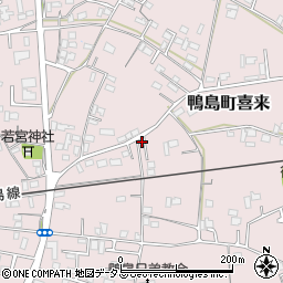 徳島県吉野川市鴨島町喜来219周辺の地図