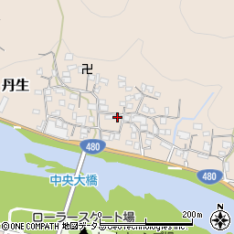 和歌山県有田郡有田川町丹生周辺の地図