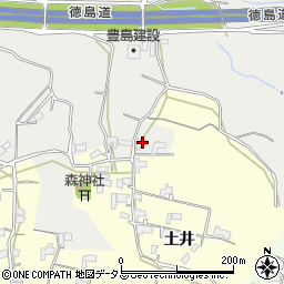 徳島県美馬市脇町大字北庄1412周辺の地図