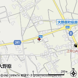 香川県観音寺市大野原町萩原1373周辺の地図