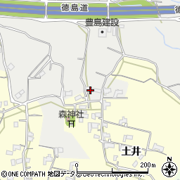徳島県美馬市脇町大字北庄1445-1周辺の地図