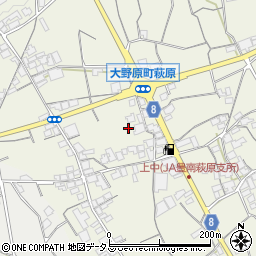 香川県観音寺市大野原町萩原1447周辺の地図
