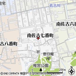 徳島県徳島市南佐古七番町周辺の地図