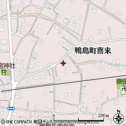徳島県吉野川市鴨島町喜来221周辺の地図