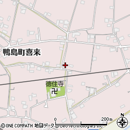 徳島県吉野川市鴨島町喜来79周辺の地図