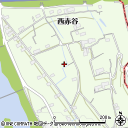 徳島県美馬市脇町西赤谷周辺の地図