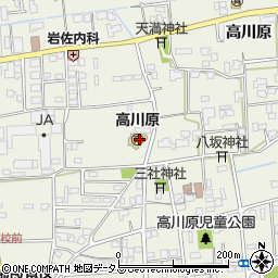 石井町役場　高川原保育所周辺の地図