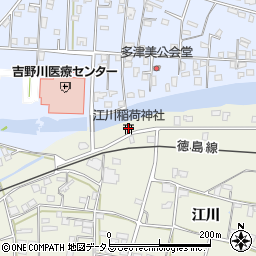 江川稲荷神社周辺の地図