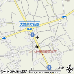 香川県観音寺市大野原町萩原1541周辺の地図