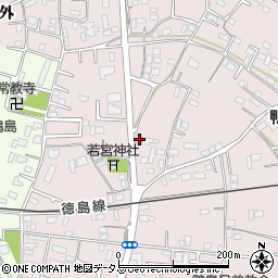 徳島県吉野川市鴨島町喜来400周辺の地図