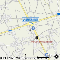 香川県観音寺市大野原町萩原1449周辺の地図