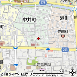福田印章店周辺の地図