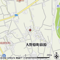 香川県観音寺市大野原町萩原996周辺の地図