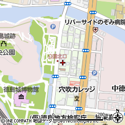 宮地電機徳島支店周辺の地図