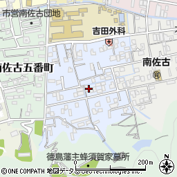 徳島県徳島市南佐古四番町周辺の地図