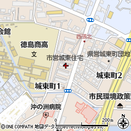 市営城東住宅周辺の地図