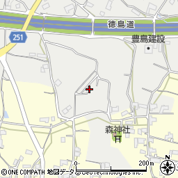 徳島県美馬市脇町大字北庄1180-3周辺の地図